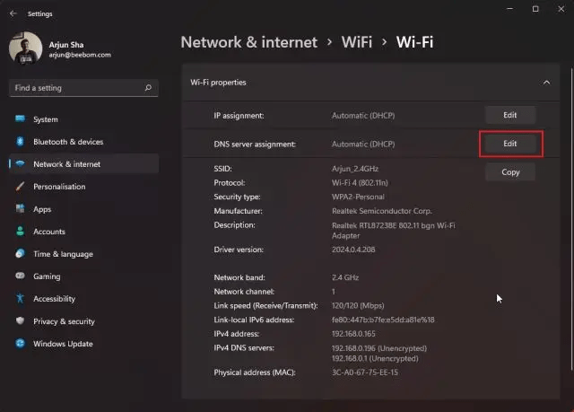 Change DNS Settings in Windows 11 (2022)