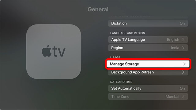 Gérer Le Stockage Sur Apple Tv