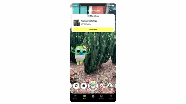 plantsnap snapchat integration