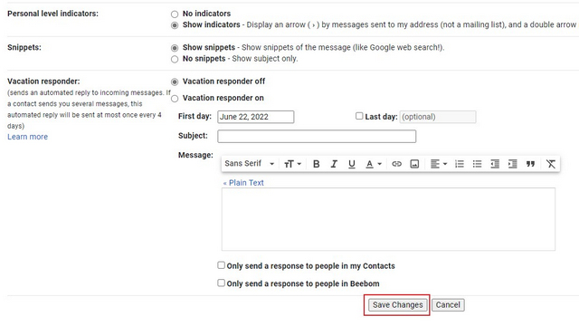 Enregistrer Les Modifications Gmail