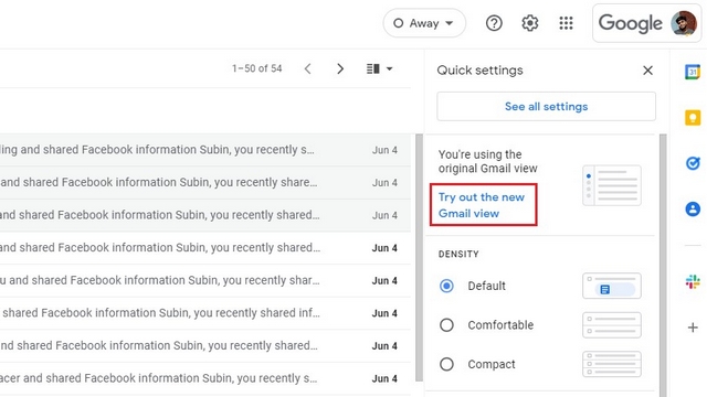 Try Out The New Gmail View