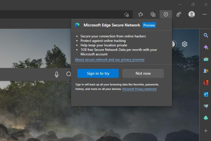 what is microsoft edge secure network and how to use it