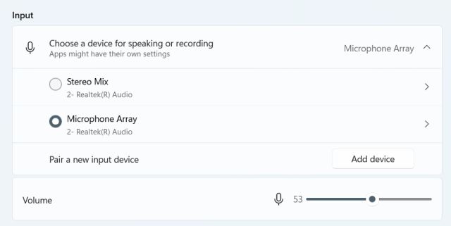 Sélectionner Un Microphone Dans Windows 11