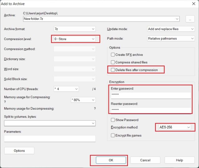 Password Protect Files And Folders In Windows 11 With 7-Zip