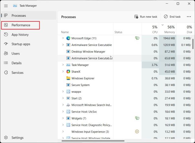 Check Your Graphics Card On Windows 11 Using The Task Manager