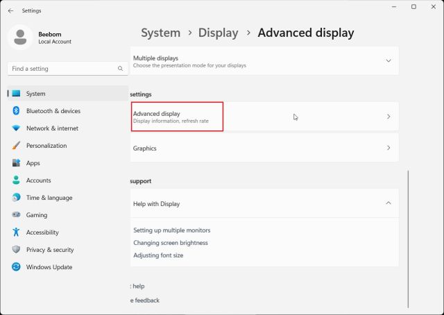 Check Your Graphics Card On Windows 11 From Windows Settings