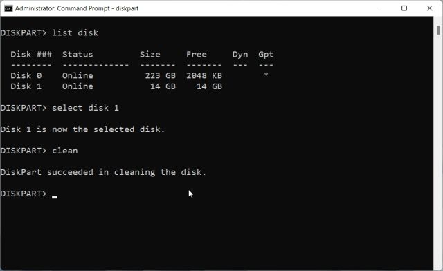 4. Format a Hard Drive or SSD in Windows 11 From Command Prompt (CMD)