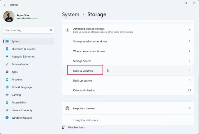 2. Format A Hard Drive Or Ssd In Windows 11 From Settings