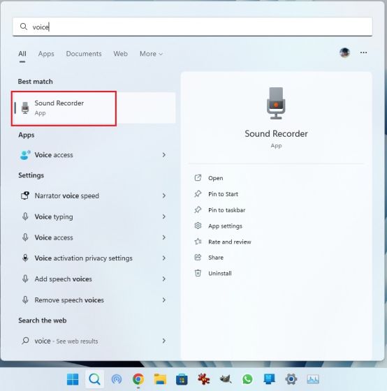 Record Audio in Windows 11 With the Native Voice Recorder App