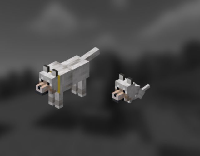 Wolves in Minecraft