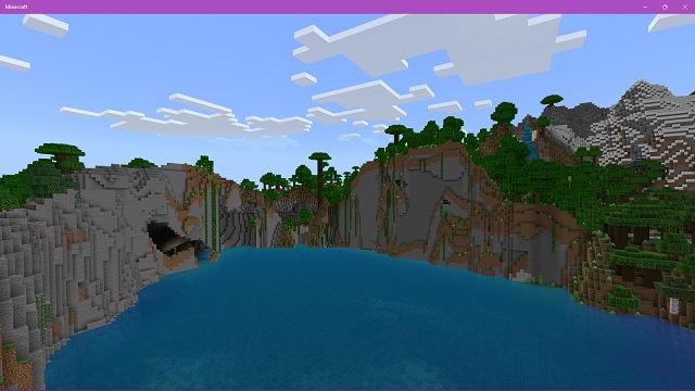 Tempat estetik di Minecraft 1.19 PE Benih
