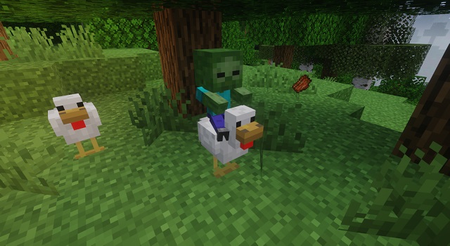 Jockey di pollo in Minecraft