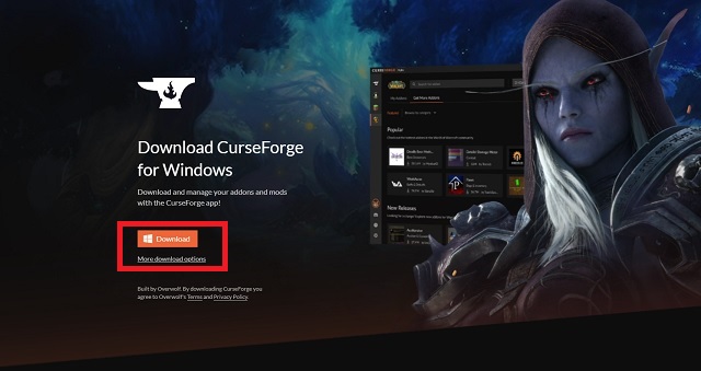 CurseForge Download Page