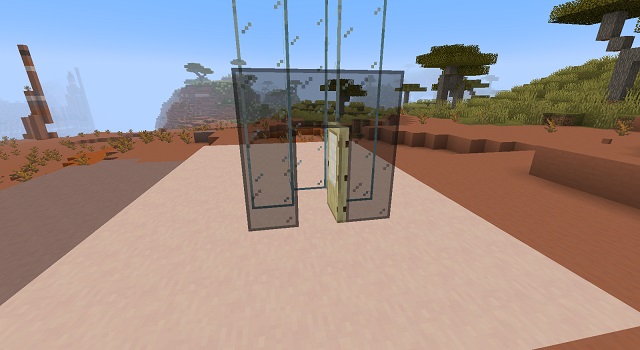 Entry to Elevator in Minecraft