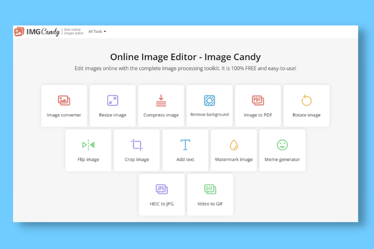 Image Candy The Only Online Image Editor You Need, And It's Free Too