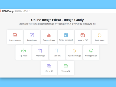 Image Candy The Only Online Image Editor You Need, And It's Free Too