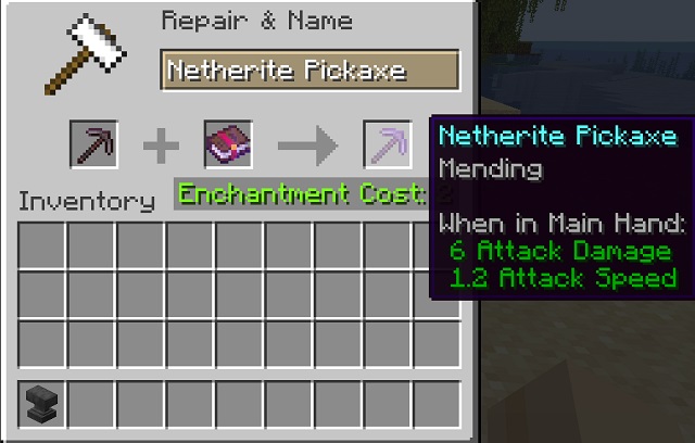 Mending Enchantment - in Best Pickaxe Enchantments of Minecraft