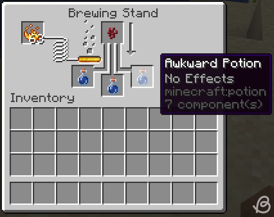 Awkward potion and its ingredient in Minecraft