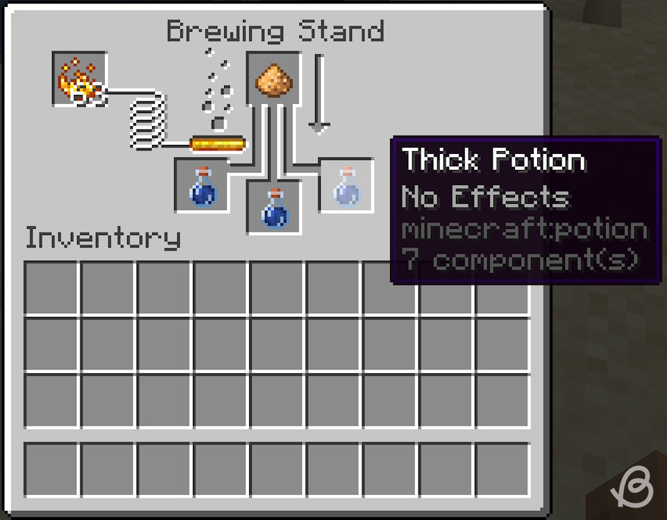 Thick potion and its ingredient in Minecraft