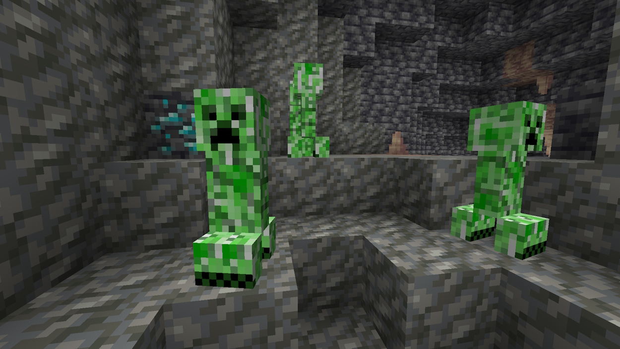 Creepers in a cave