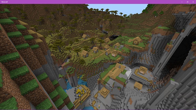 Satul lateral de munte- Minecraft 1.19 Semințe PE