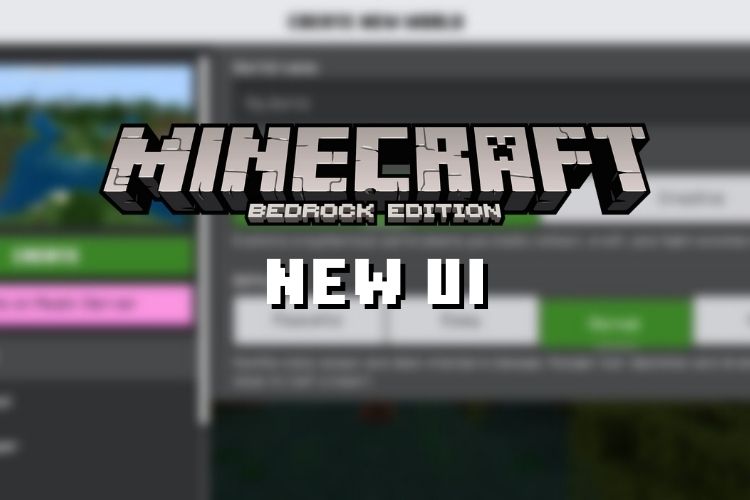New UI for Minecraft Bedrock is Now Live
