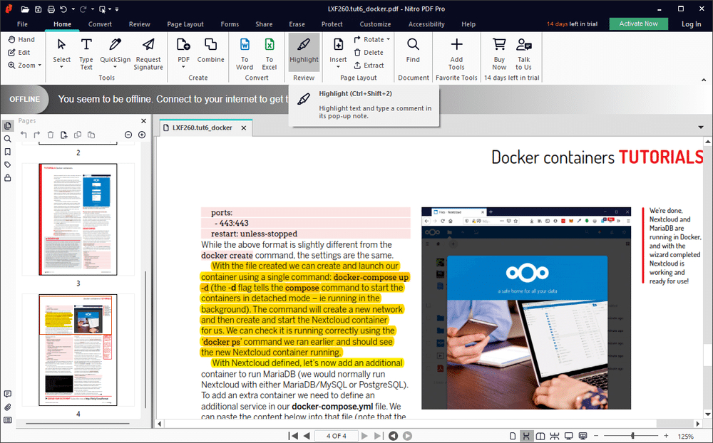 NitroPDF editor with advanced editing features