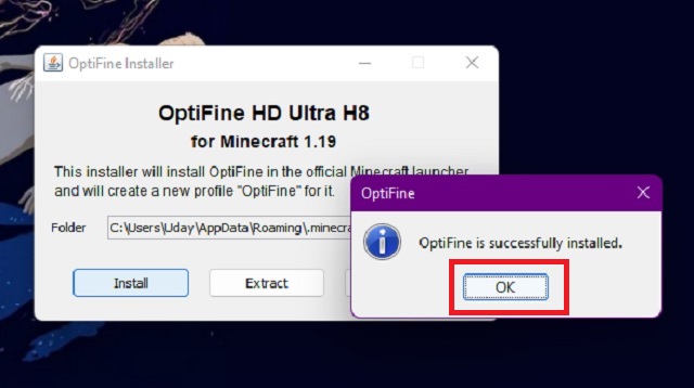 How to install Optifine for Minecraft 1.19.2