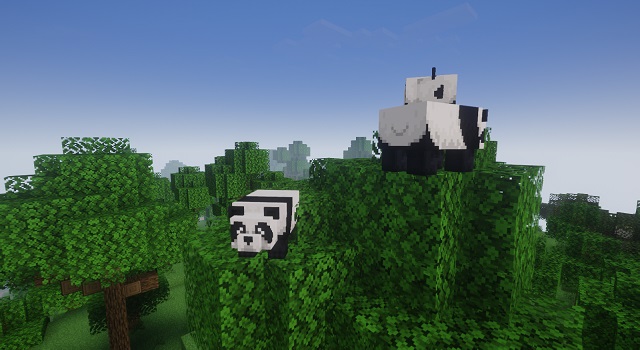 Pandas in Minecraft