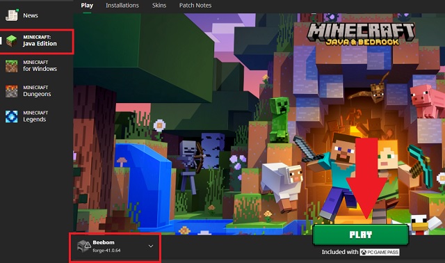 Play Minecraft with Forge