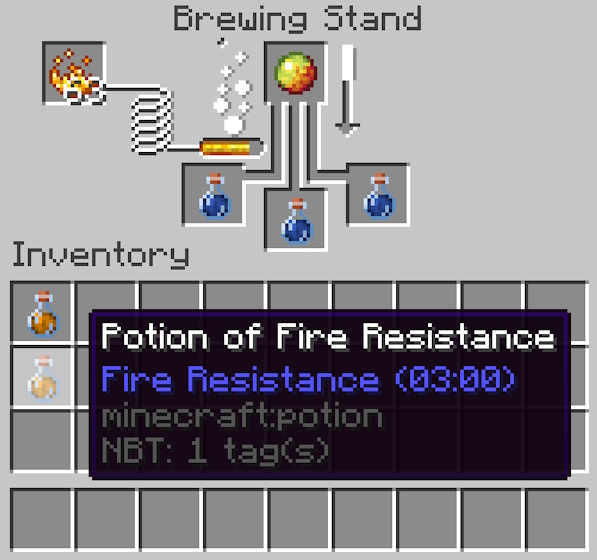 minecraft potion of fire resistance