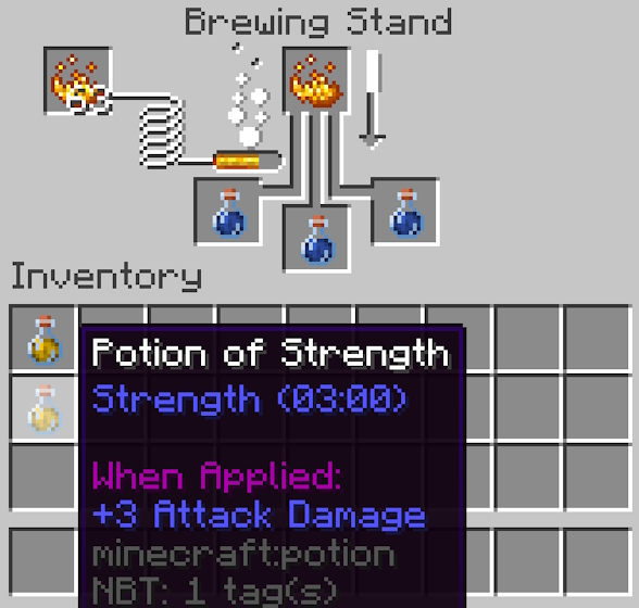 minecraft potion of strength