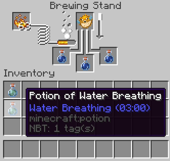 Brewing a Potion of Water Breathing