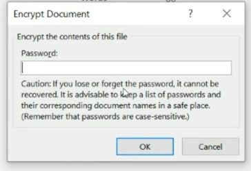 Encrypt Microsoft Office Documents