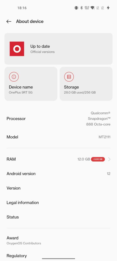 OnePlus 9RT Getting Stable Android 12-Based OxygenOS 12
