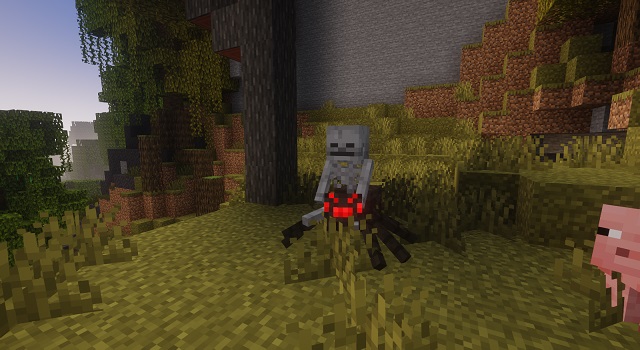 Spider Jockey ing Minecraft