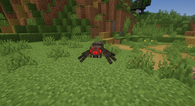 Araña en minecraft