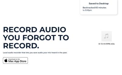 This Mac App Lets You Record Audio You Forgot to Record