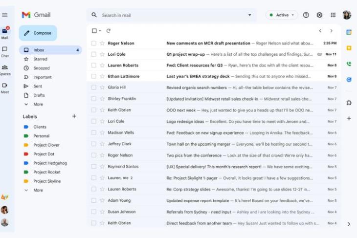 gmail new look