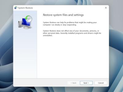 How to Use System Restore in Windows 11