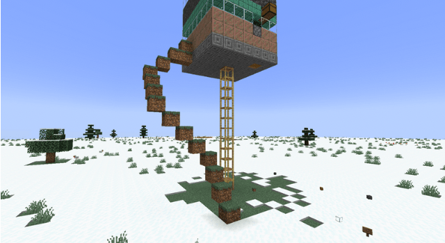 Simple paths for mobs to climb How to Make An Iron Farm in Minecraft