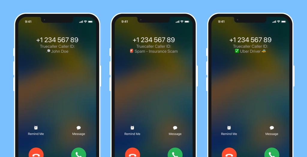 truecaller ios app caller ID emojis