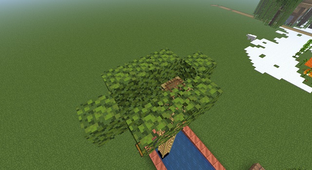 Canal for TNT - How to Make a Tree Farm in Minecraft