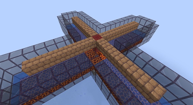 Cross shaped blocks