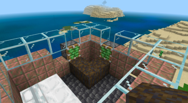 Pistones pegajosos en Iron Farm of Minecraft