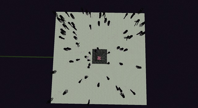 Enderman Spawning area in minecraft farm