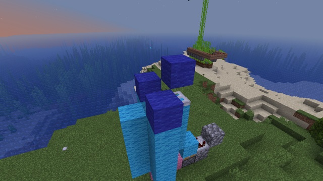 Expanding wool pillars