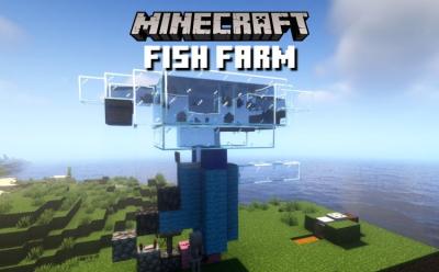 How to Make AFK Fish Farm in Minecraft