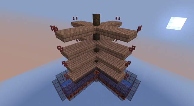 Multiple floors of Minecraft Creeper Farm