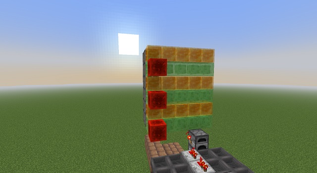 Redstone blocks on Wall of Slime and Honey